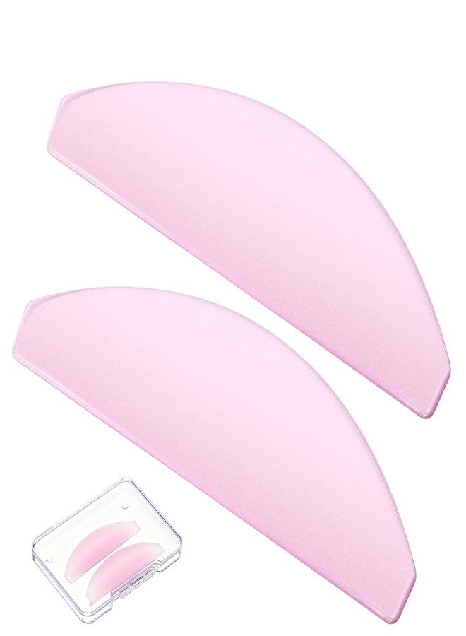 Exircy Lash Lift Pads, Super Sticky Glueless Korean Flat Shields 1mm Thin Lash Lift Pad for NO.1 Perm Soften Eyelashes for Salon Usage Thoroughly Soften Eyelashes (Pink - Image 1