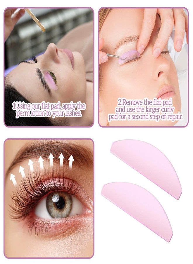Exircy Lash Lift Pads, Super Sticky Glueless Korean Flat Shields 1mm Thin Lash Lift Pad for NO.1 Perm Soften Eyelashes for Salon Usage Thoroughly Soften Eyelashes (Pink - Image 3