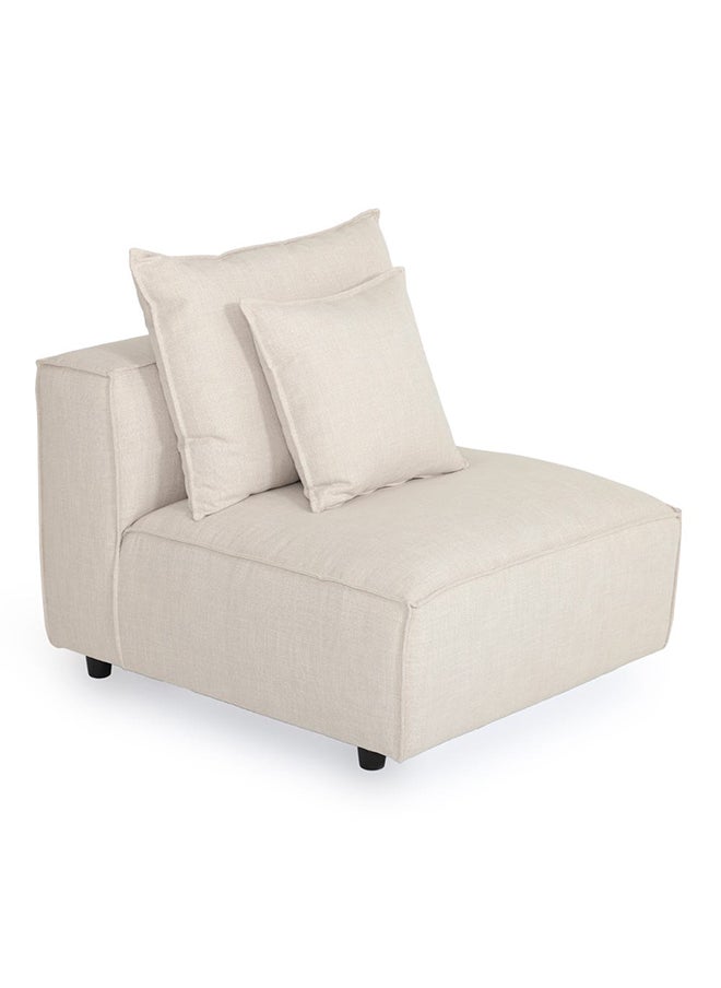 Cara 1-Seater Armless Sofa, Beige 