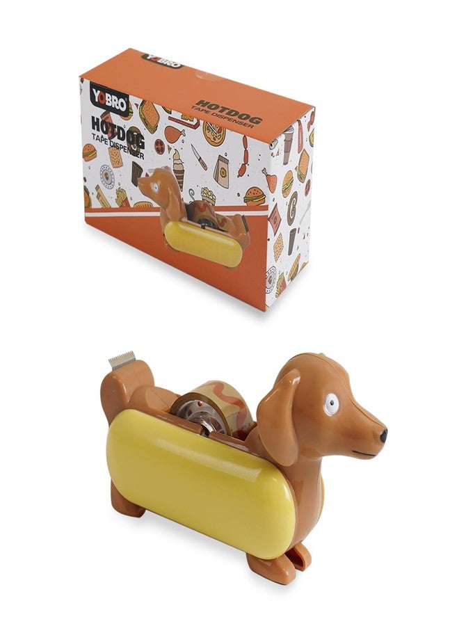 YOBRO Animal Mini Tape Dispenser Hot, The Tastiest Way to Stick Things Together, Mini Animal Stationery for Home Office, Cute and Funny Desk Supplies Gift for Kids Adults (WSG12565) - Image 2