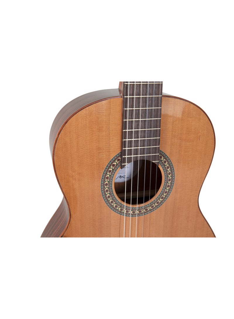 Manuel Rodríguez ACADEMIA Classical Guitar AC60-C 4/4 – Solid Cedar Top, Rosewood Decor Back, GEWA Armrest - Image 5