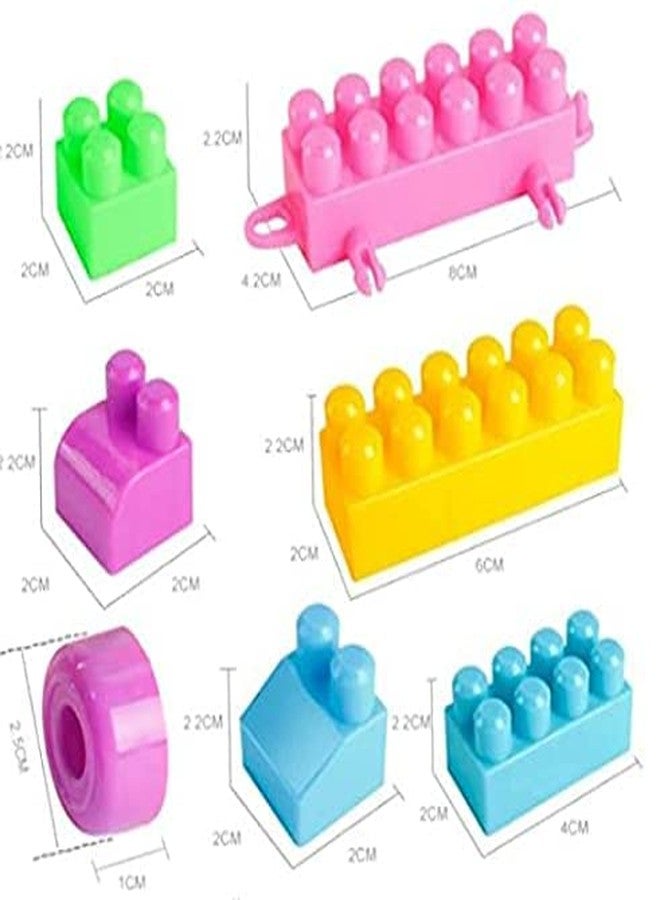 Prosper 200+ Blocks with 38 Wheels Small Size Building Blocks with Wheel Age 2+ | Smart Activity Fun Blocks Multi Color Building Bricks for Kids | 200 + Building Blocks | Toys for Kids Multicolor - Image 5