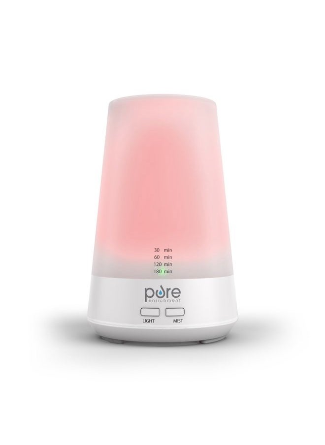Pure Enrichment PureSpa Essence Aromatherapy Oil Diffuser – All-Natural Air Freshener with Optional Color-Changing Mood Light and Automatic Shut-Off Timer for Safe Home & Office Use  - Image 1