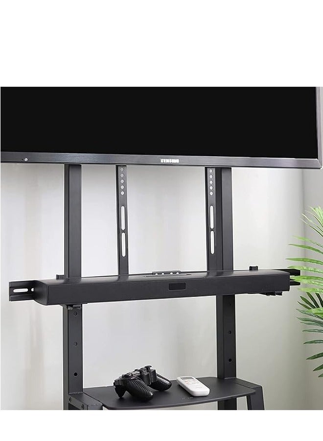 ويسفور دعامة شريط صوت للتلفزيون قابلة للتعديل، حامل مكبر صوت للتلفزيون مع أو بدون فتحة تثبيت أعلى أو أسفل التلفزيون حتى 6 كجم، حامل تثبيت على الحائط لهاتف Samsung Sony Max VESA 700x400mm - Image 5