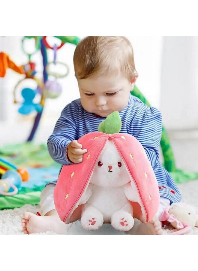 Babique Reversible Carrot Plush Soft Toy Cute Kids Animal Home Car Decor Kids Birthday Boys/Girls/Baby (Pink) 30 cm - Image 5