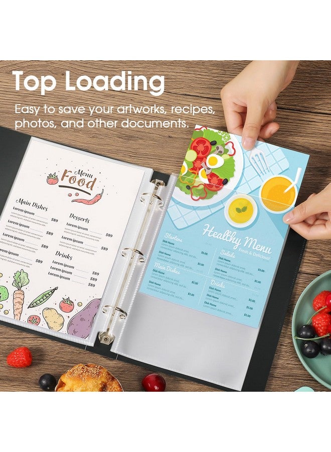 KTRIO Heavyweight Sheet Protectors 5.5 X 8.5 Inch, Clear Page Protectors For Mini 3 Ring Binder, Plastic Sleeves For Binders, Top Loading Paper Protector, 60 Pack  - Image 3