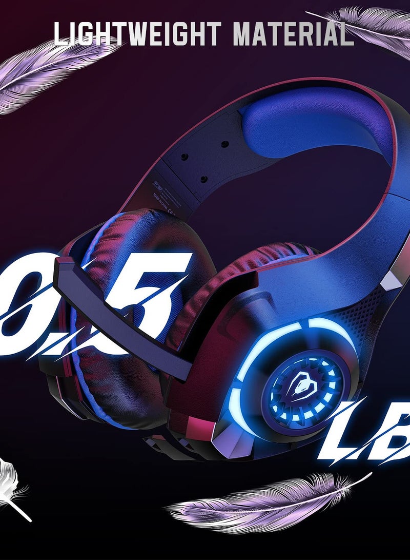 Multi-Platform Gaming Headset for PS4, PS5, Xbox One, Switch, and PC - Noise Cancelling Over-Ear Headphones with Microphone for Mac and Laptop, Featuring Deep Bass Stereo Sound. - Image 5