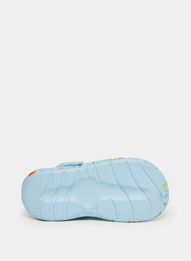تايك تو Take Two Boys Graphic Print Heel Strap Clogs