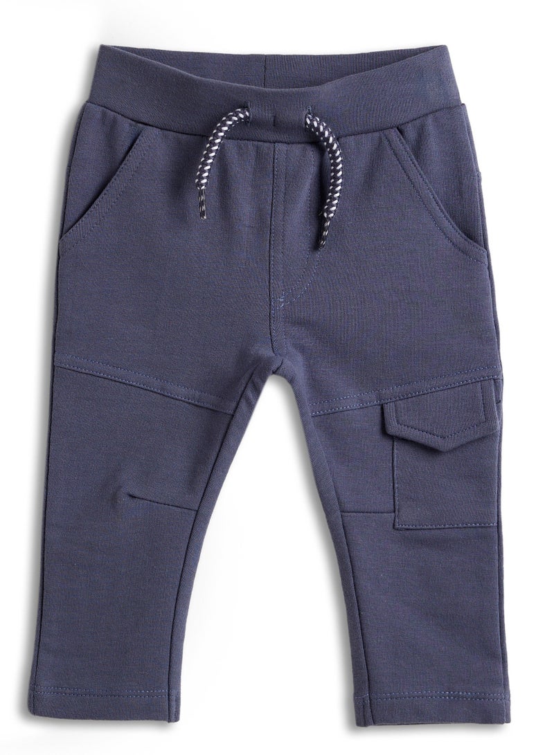 Dirkje BOYS 2Pc Set - Chinese collar Textured Shirt with Elasticated Cargo Trousers - Image 5