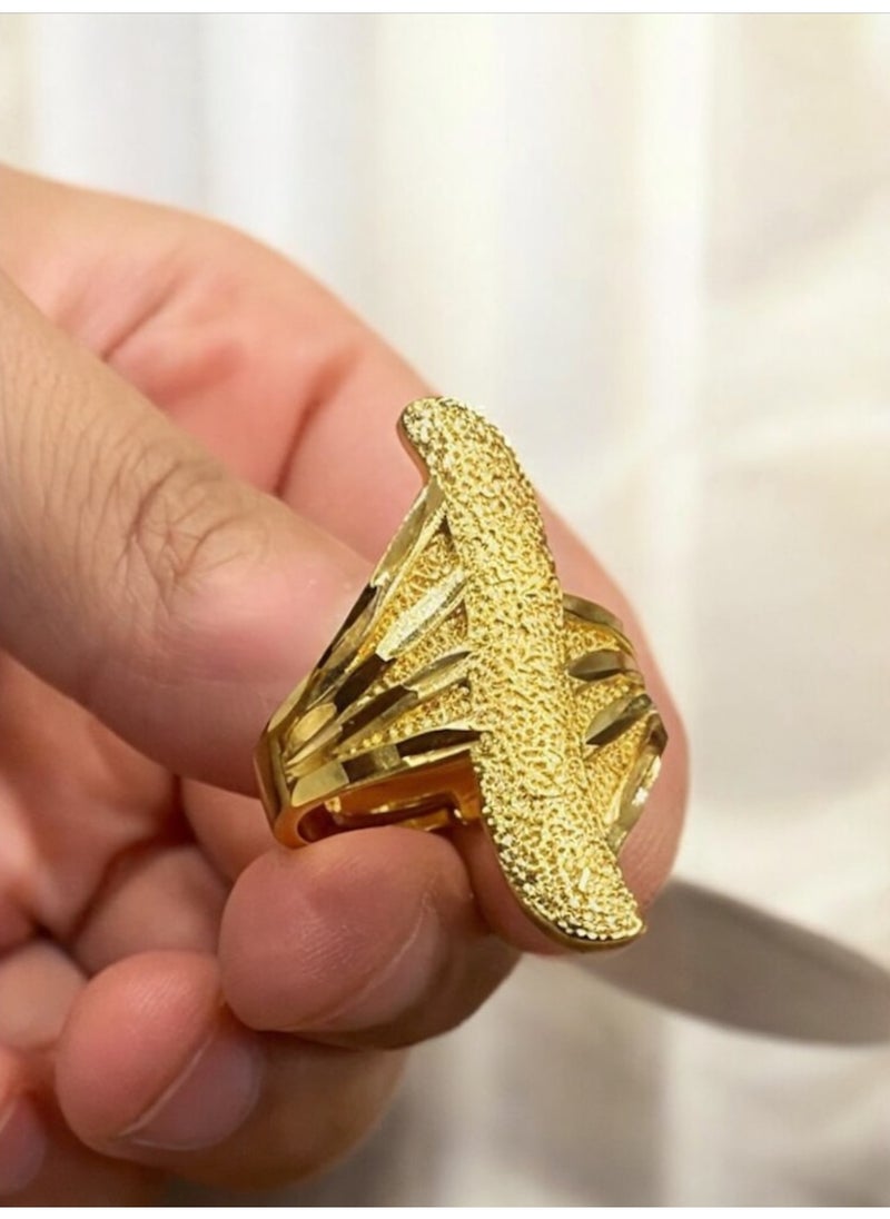 GOLDMAX 21k Gold Plated Ring For Women One Size  - Image 2