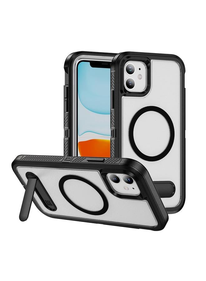 زبون جراب لهاتف iPhone 11 Guard MagSafe Holder غير لامع من البولي كربونات الهجينة TPU - Image 1