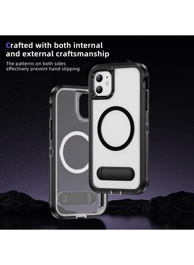 زبون جراب لهاتف iPhone 11 Guard MagSafe Holder غير لامع من البولي كربونات الهجينة TPU - Image 3