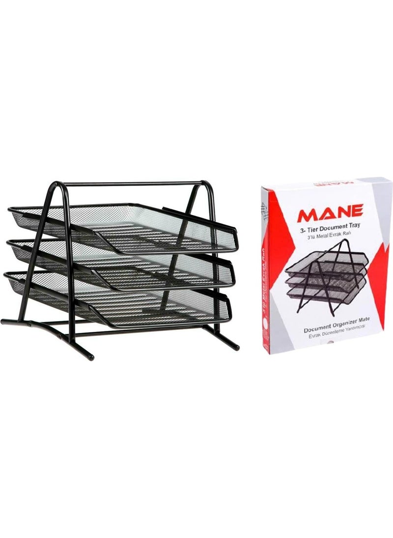 mane Metal 3 Pcs Document Rack  - Image 1