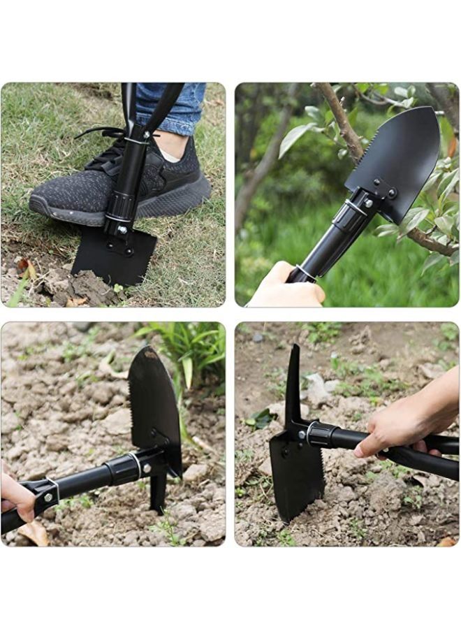 Mini Folding Shovel High Carbon Steel, Portable Lightweight Outdoor Tactical Survival Foldable Mini Shovel, Entrenching Tool, Camping, Hiking, Digging, Backpacking, Car Emergency  - Image 5