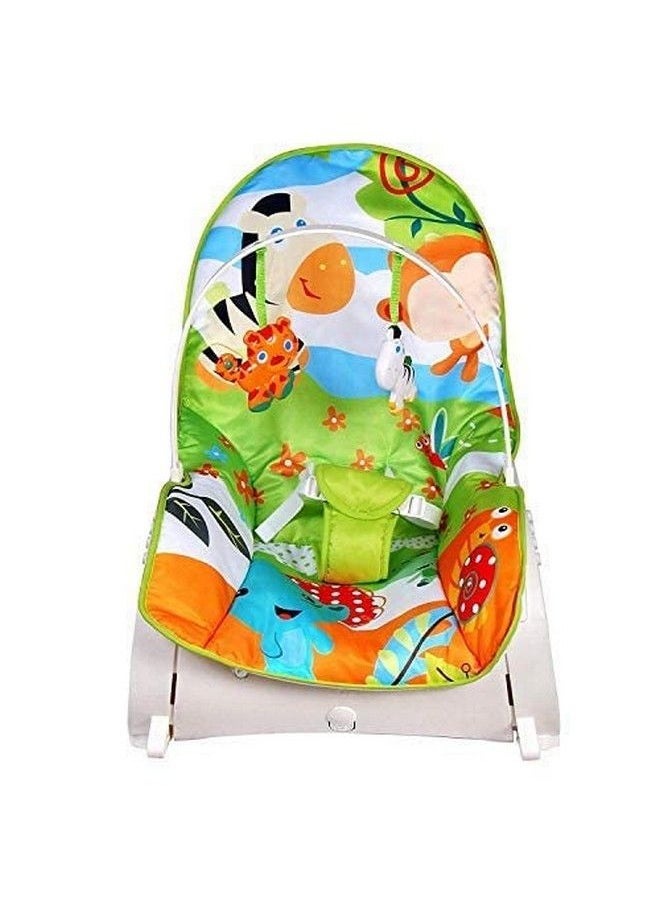 DOMENICO Newborn To Toddler Portable Rocker Chair With Vibration And Musical Mode Supports Up To 20 Kg (44 Lb) 0 36 Months Zebra  - Image 4