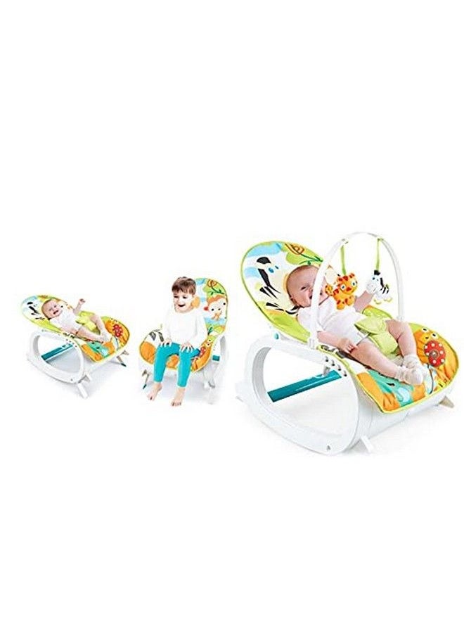 DOMENICO - Newborn To Toddler Portable Rocker Chair With Vibration And Musical Mode Supports Up To 20 Kg (44 Lb) 0 36 Months Zebra - Image 1