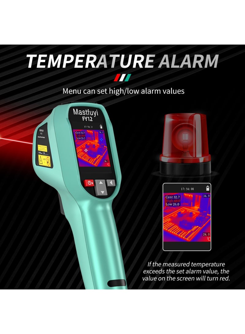Mastfuyi FY12 Handheld Infrared Thermal Imaging Camera Real-Time Image Transmission HD 240X240 Pixels  IP54 Protection Level Thermal Camera with Adjustable Emissivity for Electrical & Villa Maintenance - Image 5