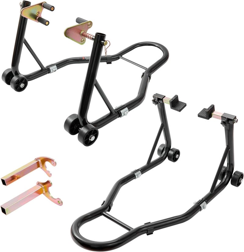 VEVOR Motorcycle Stand Lift 850lbs Front Rear Combo Stand for Yamaha, Honda, Kawasaki, Suzuki - Image 1