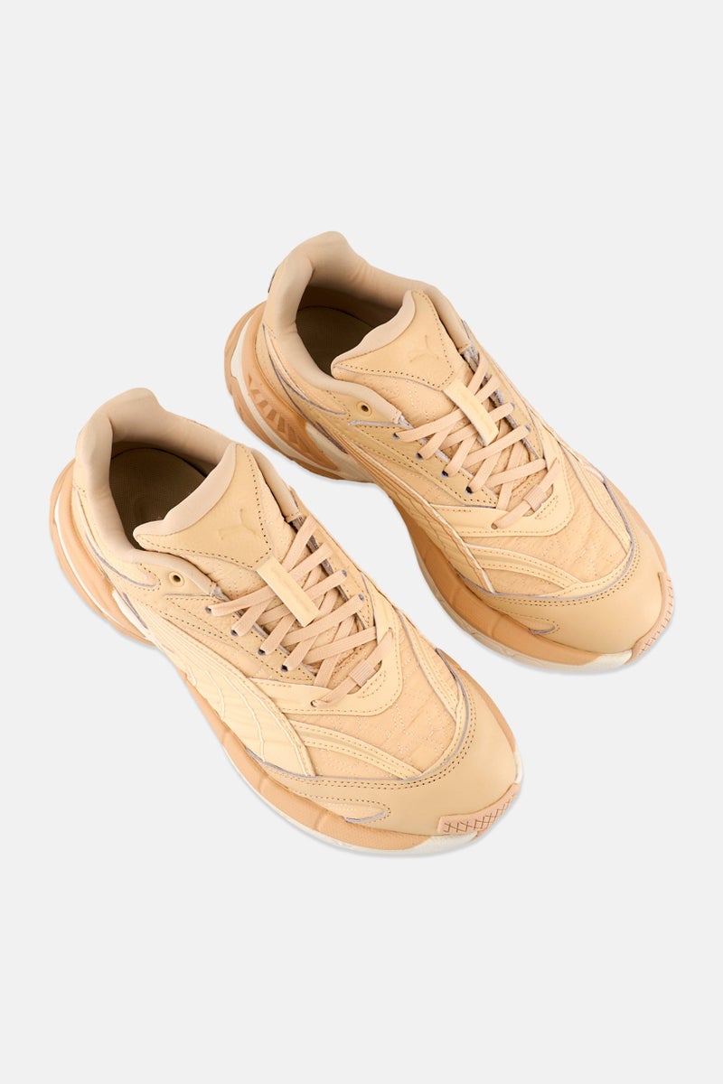 PUMA Puma x Select Men Velophasis Luxe III Lace Up Running Shoes, Beige - Image 4