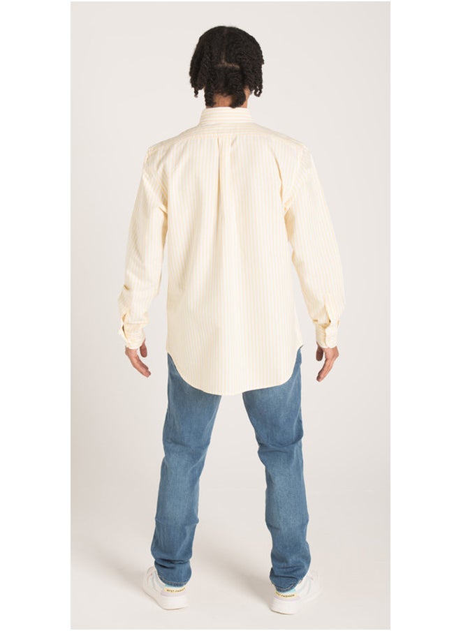Marco Bergamo - Long Sleeves Casual Striped Sh - Image 1