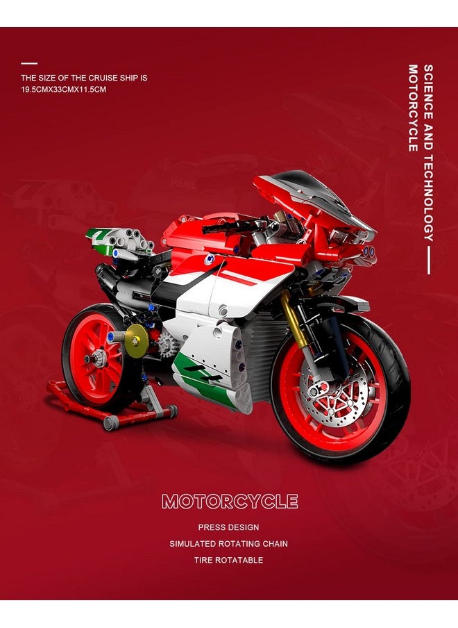 DOVOB dOvOb Motorcycle V4 Model Building Blocks Set, 803 Pieces, 1:5 Scale, Compatible with Major Brands, Ages 12+  - Image 3