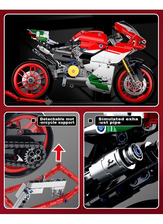 DOVOB dOvOb Motorcycle V4 Model Building Blocks Set, 803 Pieces, 1:5 Scale, Compatible with Major Brands, Ages 12+  - Image 5