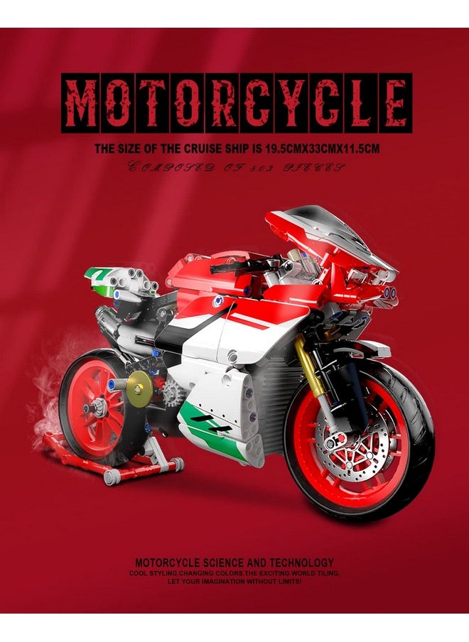 DOVOB dOvOb Motorcycle V4 Model Building Blocks Set, 803 Pieces, 1:5 Scale, Compatible with Major Brands, Ages 12+  - Image 2