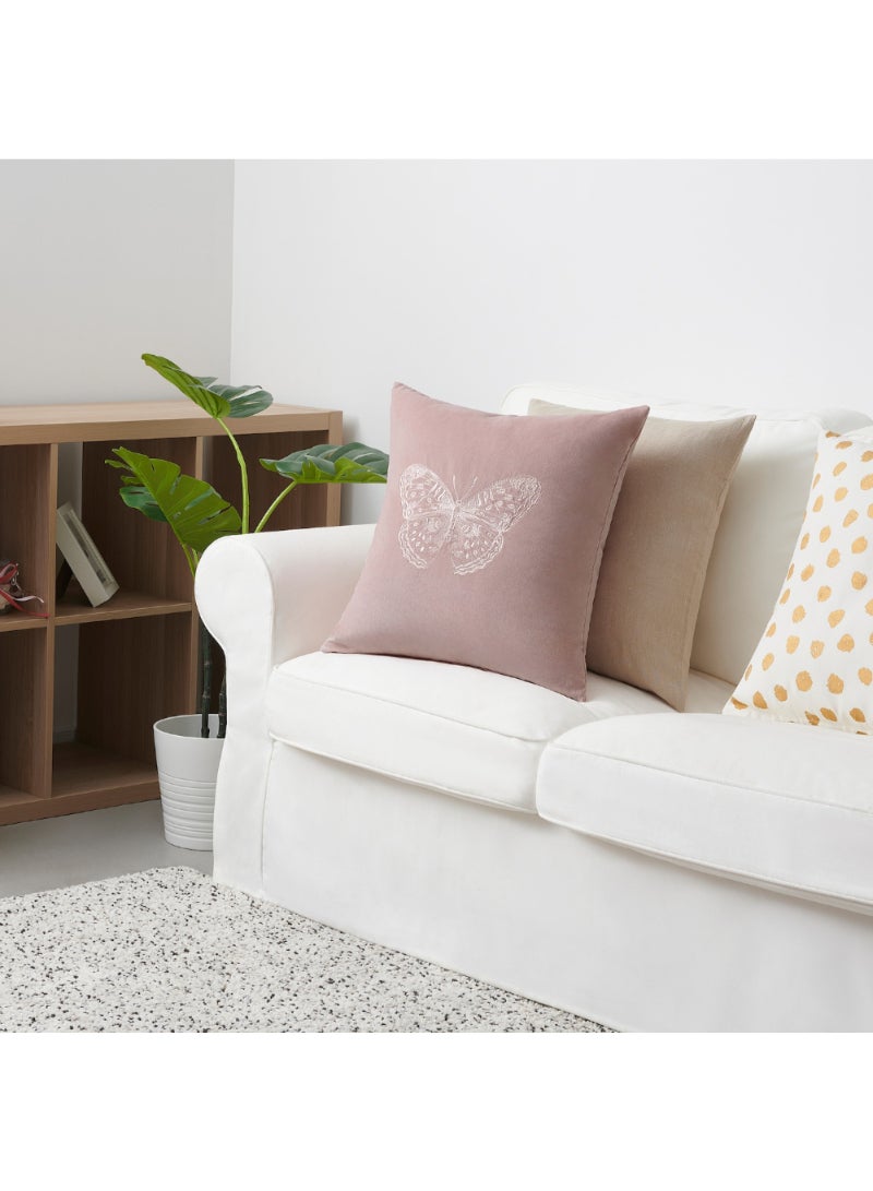 Cushion Cover Pink/Butterfly 50X50 Cm - Image 2