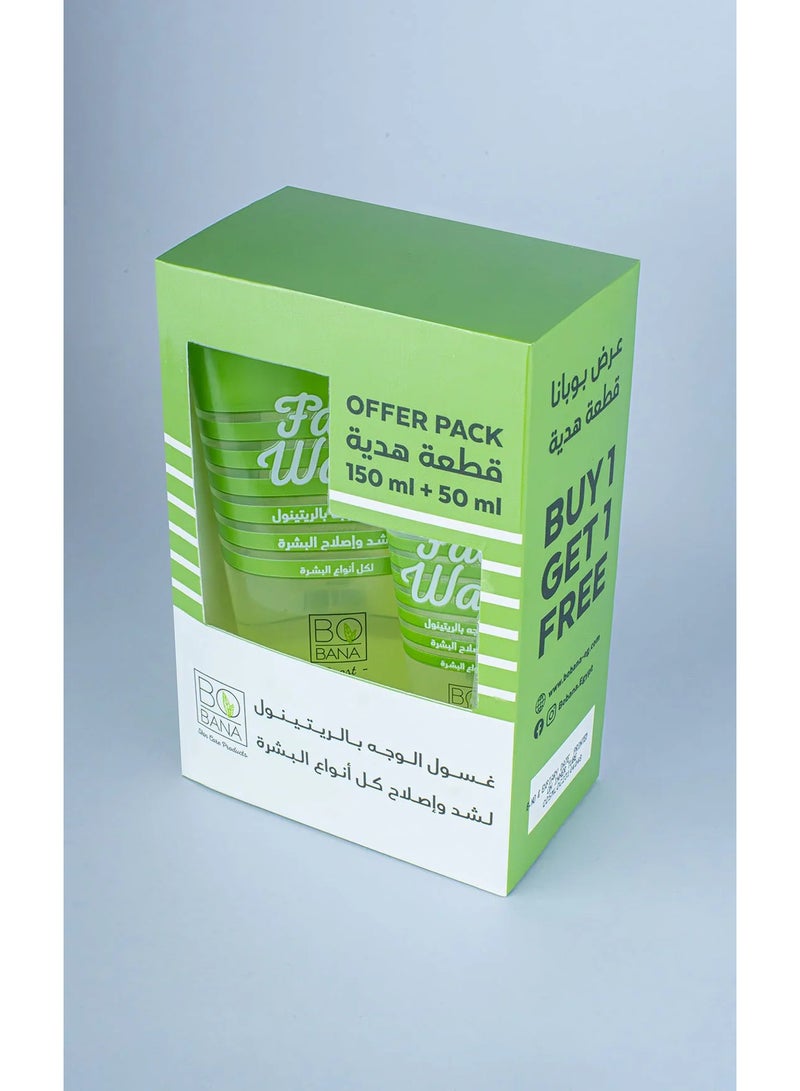 Bobana Face Wash Retinol 150 ml + 50 ml Free