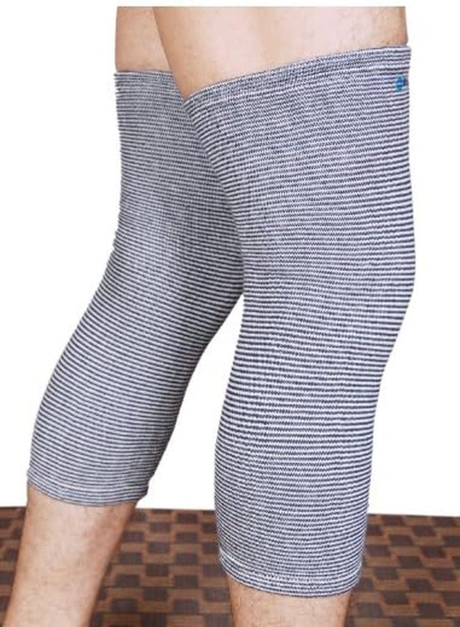 MEDIVEDHA Four Way Knee Cap for Knee Support for Men and Women | Gym Knee Brace | Knee Belt for Joint Pain Relief | 4-Way Stretch Knee Caps for Pain Relief (12 Inch) (X-Large) - Image 1