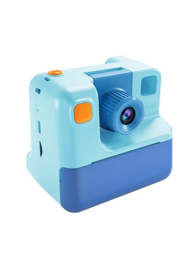 PICOCICI Kids Instant Camera Printing Camera Take Pictures Paper Child Toy for Children 1080P HD Blue  - Image 1