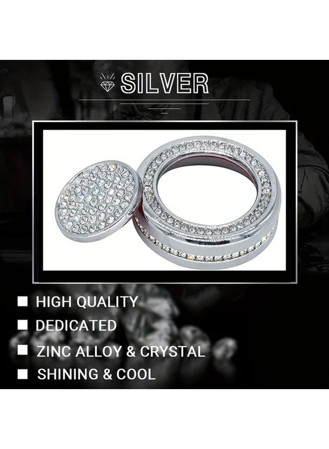 قطعتان غطاء مقبض تحميل الصوت لامع من السبائك لمرسيدس بنز C E CLA CLS GLA GLE GLK GLS SLC - Image 4