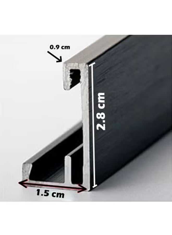 إن كي أكس مرآة طويلة للجسم بالكامل 50 × 150 سم، مرآة أرضية للتزيين بإطار من سبائك الألومنيوم، مرآة قائمة بذاتها وقابلة للإمالة لغرفة النوم وغرفة المعيشة، لون وردي - Image 5