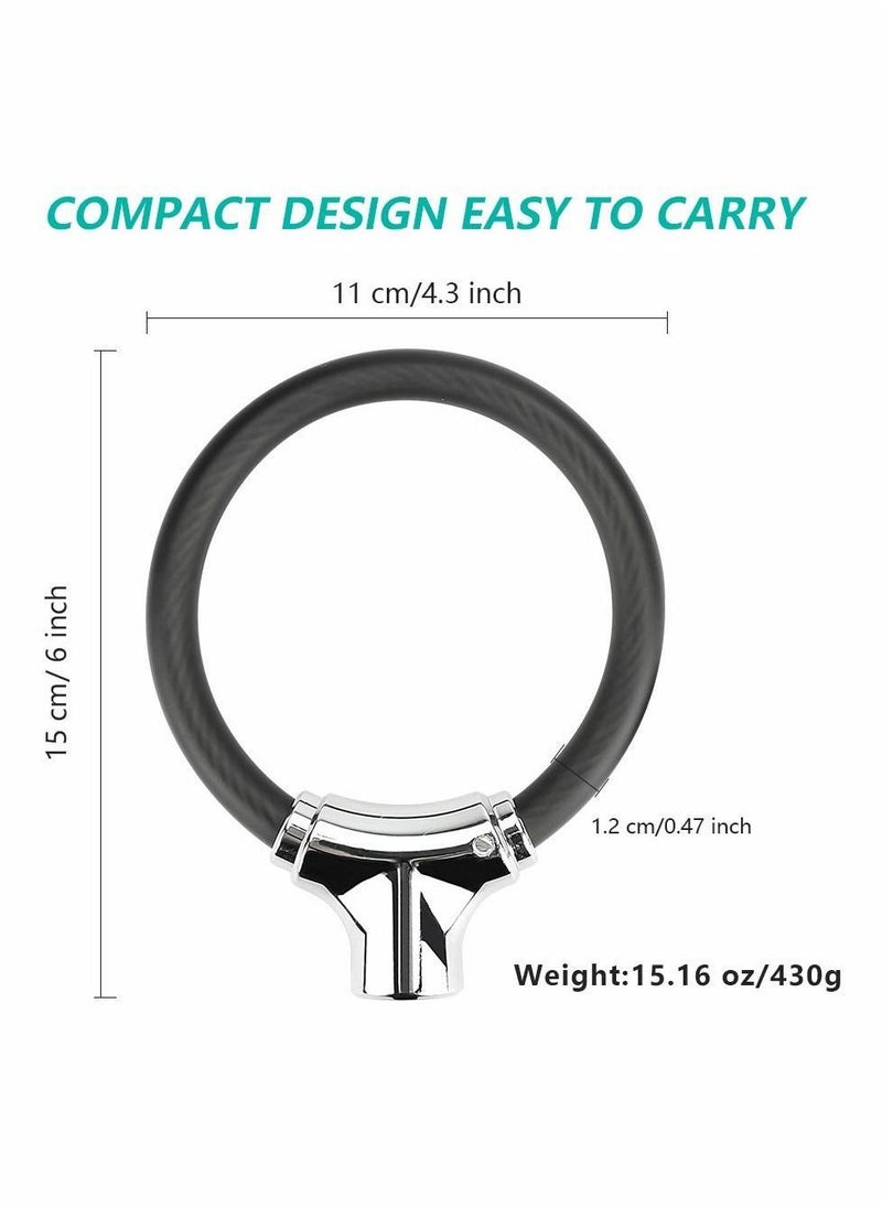 Generic Mini Bike Lock Cable Portable Anti-Theft Bike Bicycle Lock Security Cycling Cable Lock Zinc Alloy Senior Waterproof Travel Luggage Locks Helmet Lock  - Image 2