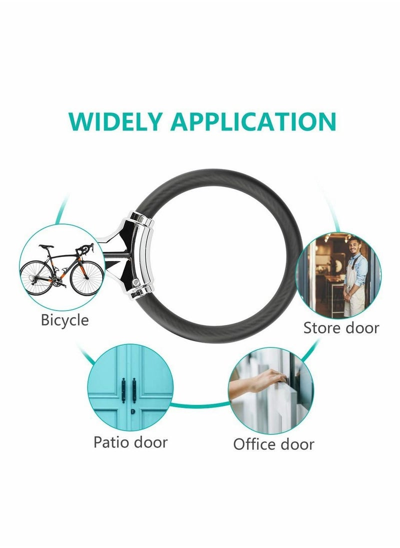 Generic Mini Bike Lock Cable Portable Anti-Theft Bike Bicycle Lock Security Cycling Cable Lock Zinc Alloy Senior Waterproof Travel Luggage Locks Helmet Lock  - Image 4