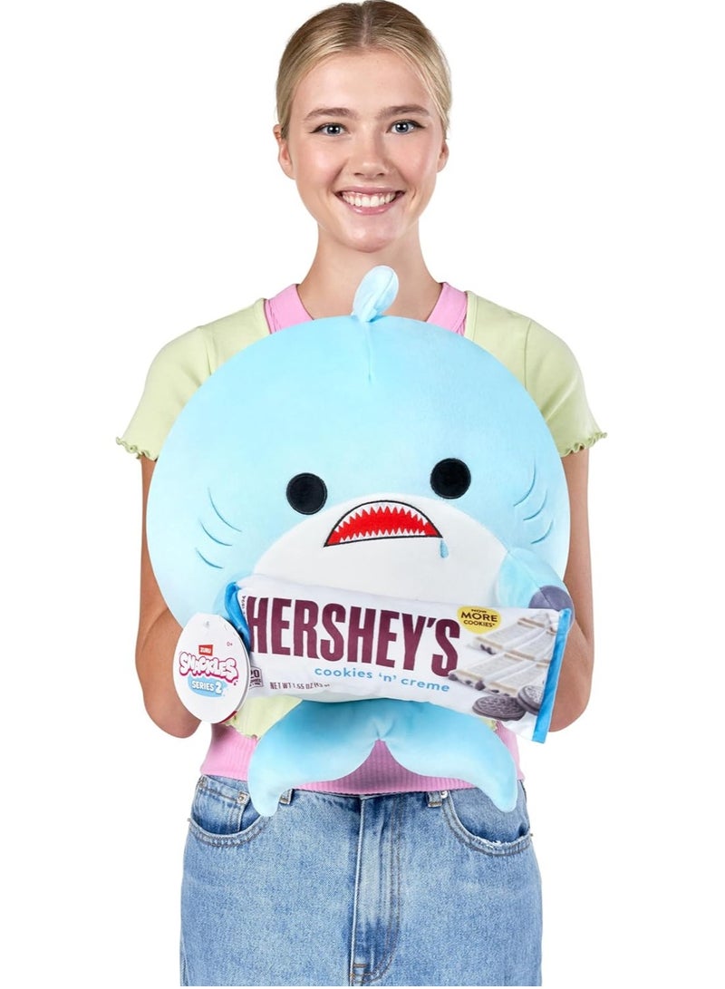 Snackles Series 2 Shark & Hershey (Cookies n Cream) 16 Inch Plush by ZURU, Ultra Soft Plush, Collectible Plush with Real Licensed Brands, Stuffed Animal, Giftable - Image 3