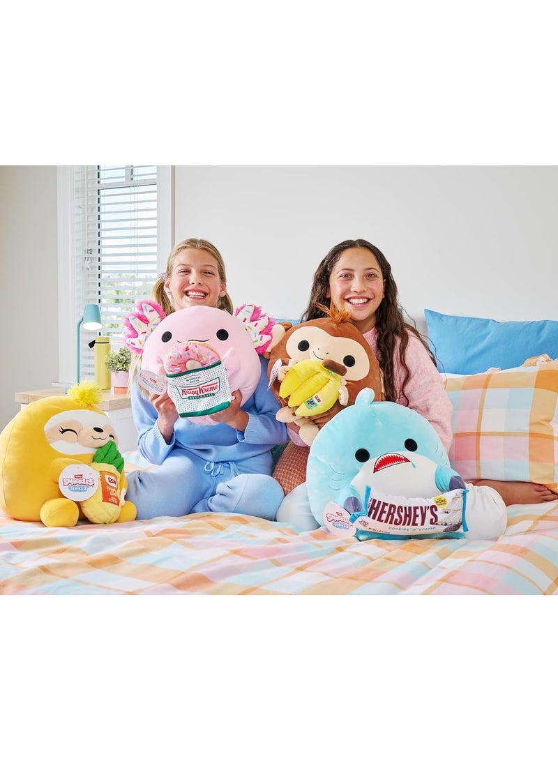Snackles Series 2 Shark & Hershey (Cookies n Cream) 16 Inch Plush by ZURU, Ultra Soft Plush, Collectible Plush with Real Licensed Brands, Stuffed Animal, Giftable - Image 5