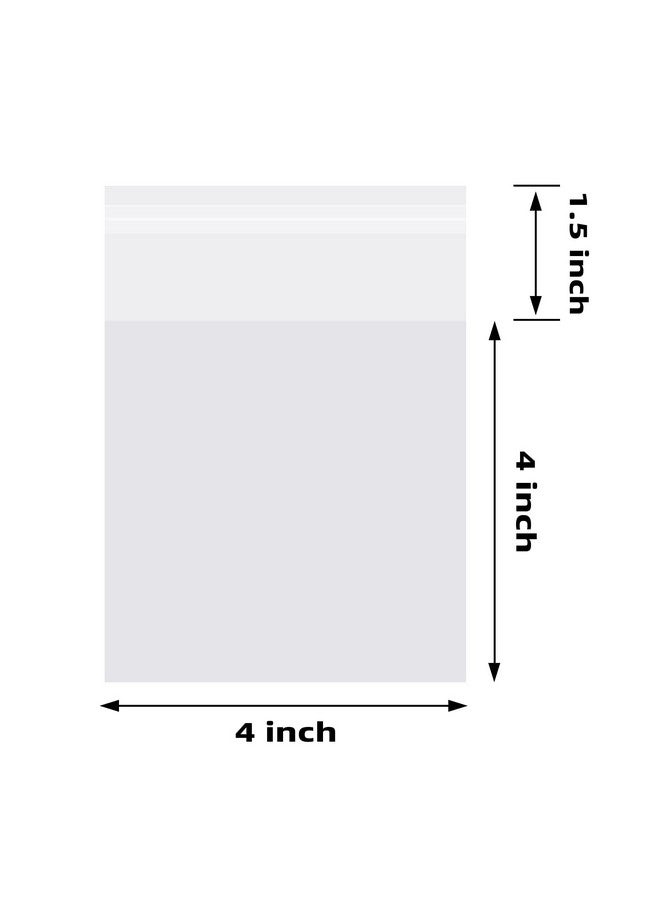 Morepack Cookie Bags for Gift Giving,Self Sealing Cellophane Bags 4x4 Inches,Clear Resealable Cellophane Bags Self Adhesive Individual Cookie Bags for Packaging 200Pieces - Image 2