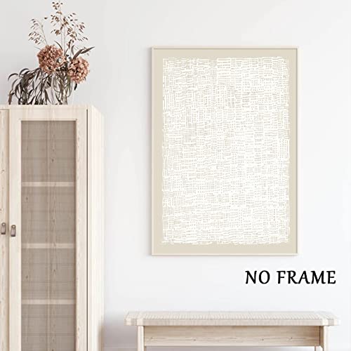 Wallvelart Abstract Beige Canvas Wall Art Boho Mid Century Modern Prints Line Art Paintings White Large Artwork Poster Neutral Minimalist Picture 16x24inchx3 No Frame - Image 4