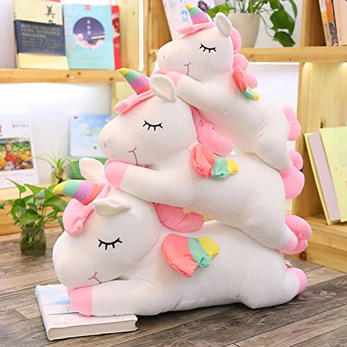 hitoshe Unicorn Stuffed Animals, Soft Unicorn Plush Hugging Pillow Toy Gifts for Kids (White, 12 in) - Image 3