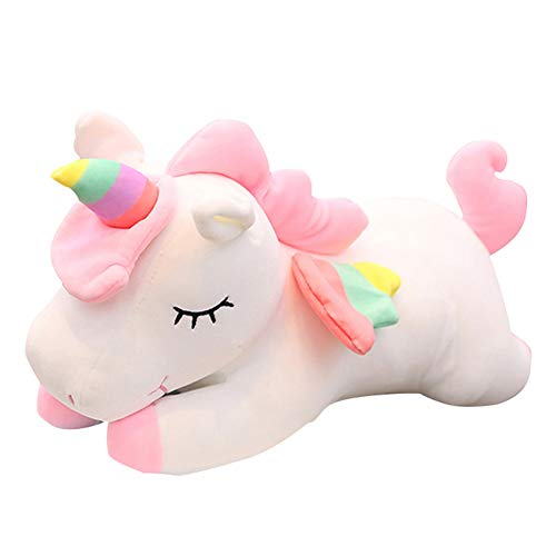hitoshe Unicorn Stuffed Animals, Soft Unicorn Plush Hugging Pillow Toy Gifts for Kids (White, 12 in) - Image 1