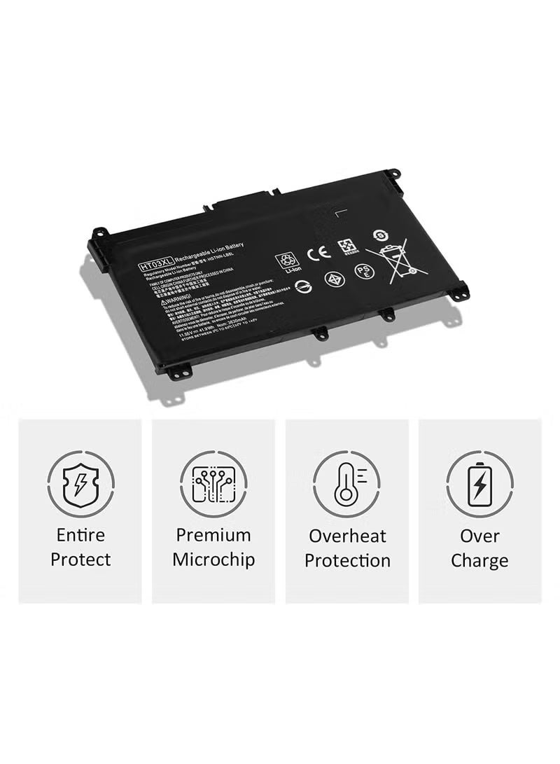 Replacement Laptop Battery HT03XL 11.55V Rechargeable Battery for Compatible Laptop Computers, Reliable Performance and Long-Lasting Power - Image 3