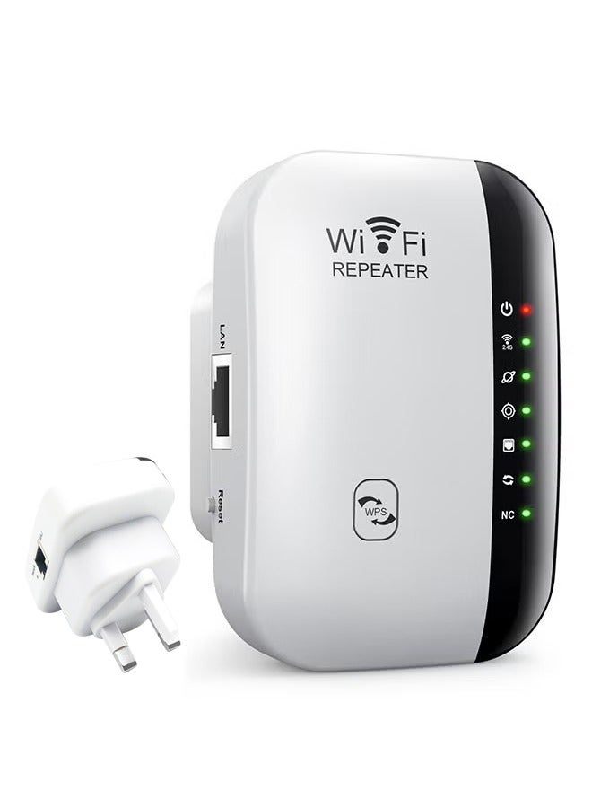 ECEEN Wifi Extender Signal Booster, Wireless Internet Repeater, Long Range Amplifier with Ethernet Port, Access Point, Easy to Use, Support 2.4g Wifi, Devices Can Be Used - Image 1