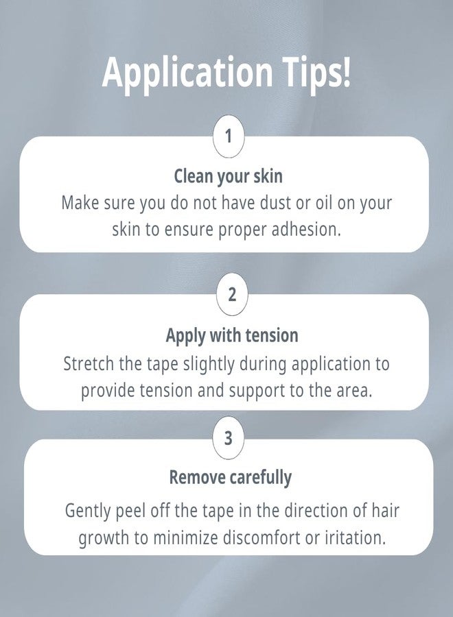 CureTape® Gentle | Kinesiology Tape for Hyper Sensitive Skin | Gentle Adhesion | 100% Hypoallergenic Water Resistant K Tape | for Thin Skin, Elderly or Children | Gentle to Remove | Medical KTape - Image 5