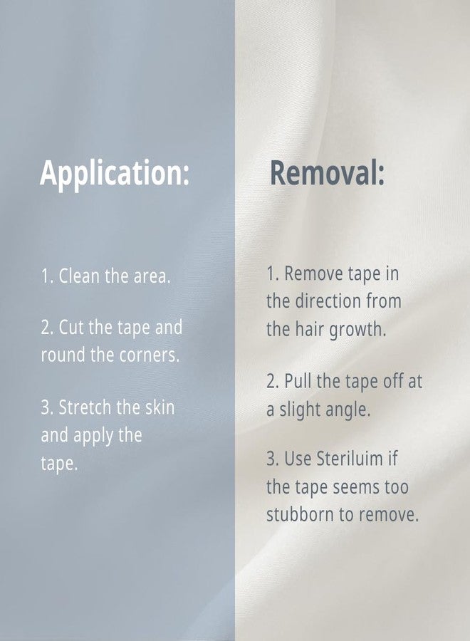CureTape® Gentle | Kinesiology Tape for Hyper Sensitive Skin | Gentle Adhesion | 100% Hypoallergenic Water Resistant K Tape | for Thin Skin, Elderly or Children | Gentle to Remove | Medical KTape - Image 4