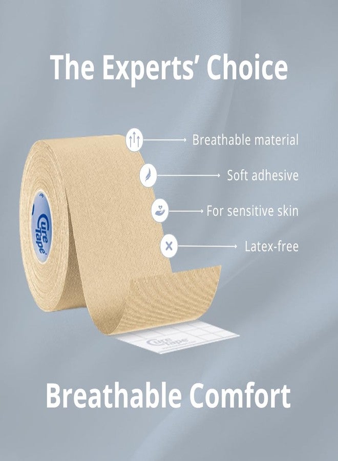 CureTape® Gentle | Kinesiology Tape for Hyper Sensitive Skin | Gentle Adhesion | 100% Hypoallergenic Water Resistant K Tape | for Thin Skin, Elderly or Children | Gentle to Remove | Medical KTape - Image 3