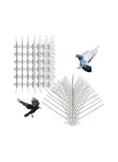 Duravel Duravel Bird Spikes -Stainless Steel 5-Pin Bird Repellent Spikes, Comes Assembled, Covers (Pack-Of 24 )  - Image 1