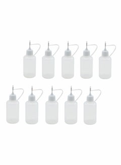Excefore 10 Pieces 10ml Precision Tip Applicator Bottle Needle Tip Glue Applicator Bottle DIY Quilling Tool Precision Bottle Needle Bottle Squeeze Bottle  - Image 1