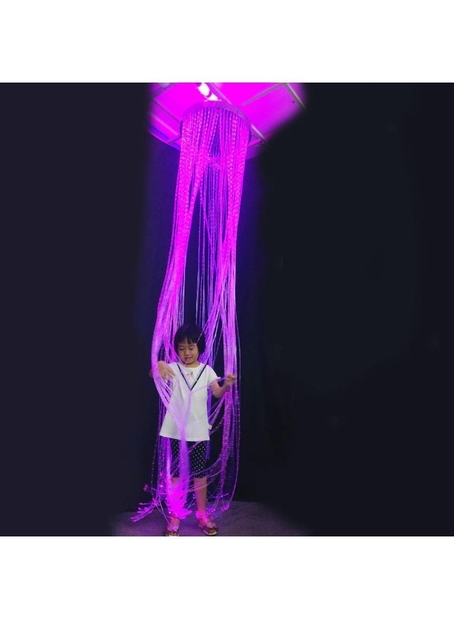 SnuzzleMart Circular LED Fiber Optic – Sensory Light Waterfall for Special Needs with Remote Control, 200cm Length, 45W - Image 2