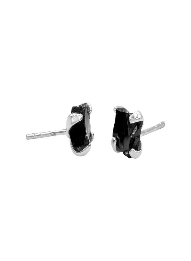 Starborn Creations Rough Shungite Post Style Earrings - Image 3
